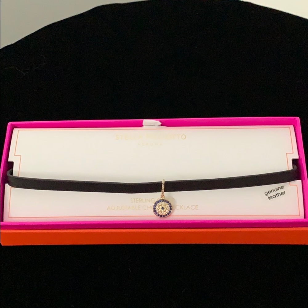 Stella Picciotto leather & sterling silver choker